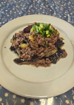 ご飯が進む！なすと合挽き肉の甘辛味噌炒め-レシピのメイン写真
