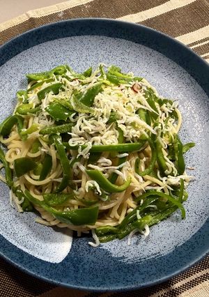 ピーマンとシラスのペペロン風パスタ-レシピのメイン写真