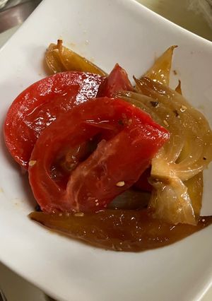新玉ねぎとトマトの中華甘酢和え-レシピのメイン写真