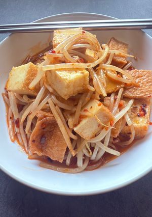 ヘルシーで旨!レンチン厚揚げ&もやし-レシピのメイン写真