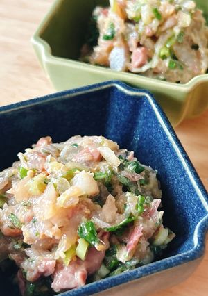 薬味たっぷりアジのなめろう-レシピのメイン写真