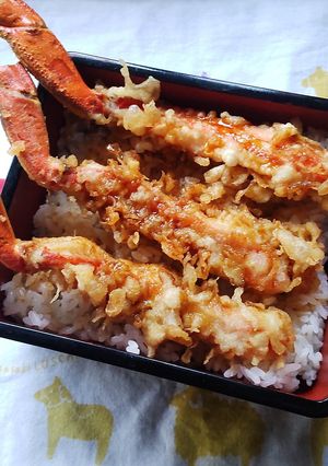 お正月に！かに天重♪-レシピのメイン写真