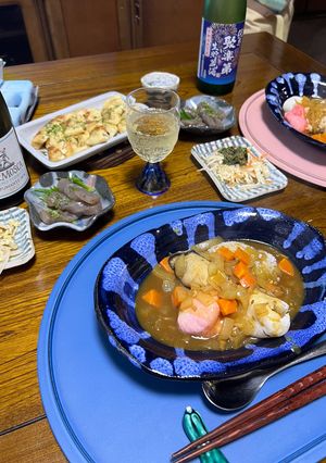 あるもんでカレー(餅入り)-レシピのメイン写真