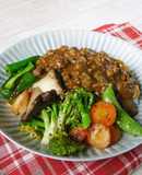 グリル野菜のキーマカレー