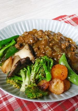 グリル野菜のキーマカレー-レシピのメイン写真