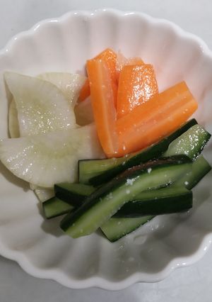 ホエー活用野菜の浅漬け-レシピのメイン写真