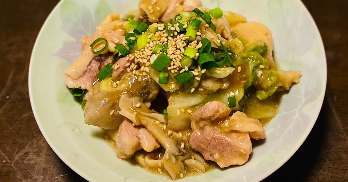 ワンボウルレンジ白菜と鶏もも肉のあんかけ by Sa01tp 【クックパッド