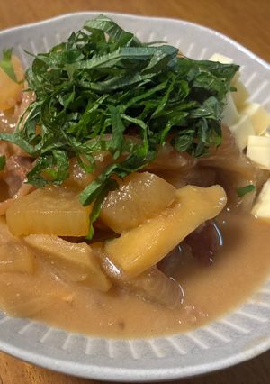 絶品☆牛すじと大根のこってりチーズ味噌煮-レシピのメイン写真