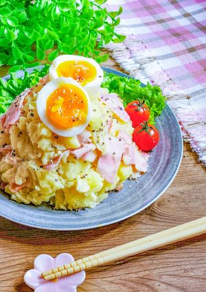 おつまみ♡カルボナーラ風ポテトサラダ♡-レシピのメイン写真