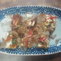 รูปของ レンジで簡単、たこ焼風厚揚げ