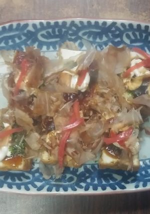 レンジで簡単、たこ焼風厚揚げ-レシピのメイン写真