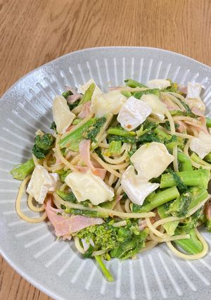 鮎河菜と玄米甘酒のパスタ-レシピのメイン写真