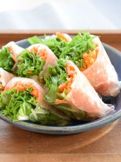 水菜と生ハムの生春巻き-レシピのメイン写真