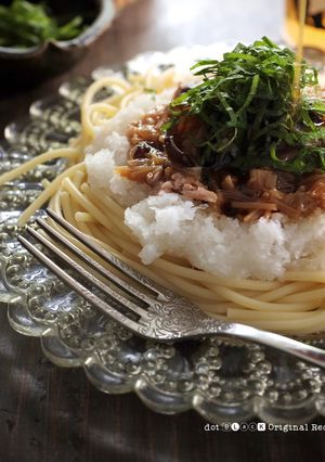 レンジde絶品★和風なめ茸おろしパスタ-レシピのメイン写真