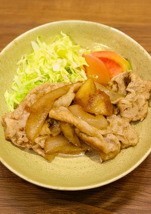 豚肉のりんごしょうが焼き-レシピのメイン写真