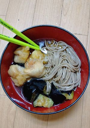 夏ナス夏蕎麦竜田揚げ-レシピのメイン写真
