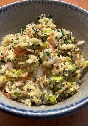 釜揚げしらすと小松菜のご飯のお供-レシピのメイン写真