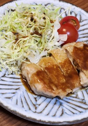 鶏ステーキ味噌バターソース-レシピのメイン写真