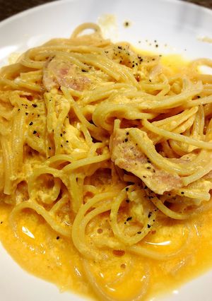 炊飯器で一発!濃厚カルボナーラ(1人前)-レシピのメイン写真