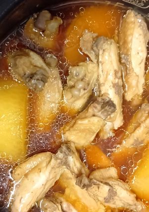 炊飯器で作る大根と手羽先の煮物-レシピのメイン写真