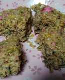 出がらし緑茶の米粉蒸しケーキ
