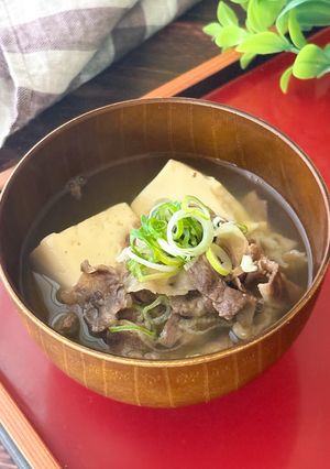 大阪名物！牛肉と豆腐の肉吸い-レシピのメイン写真