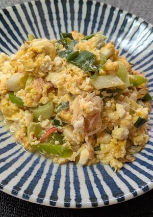 ふわとろ食感♡チーズが◎豆腐と卵炒め-レシピのメイン写真