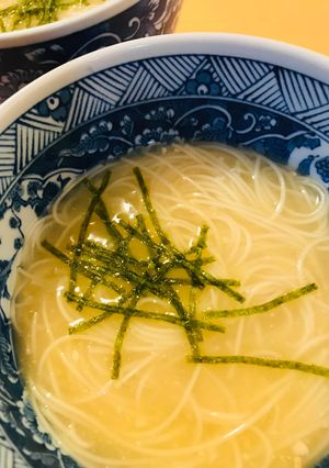 めんつゆ＆味噌●温素麺のみそ汁-レシピのメイン写真