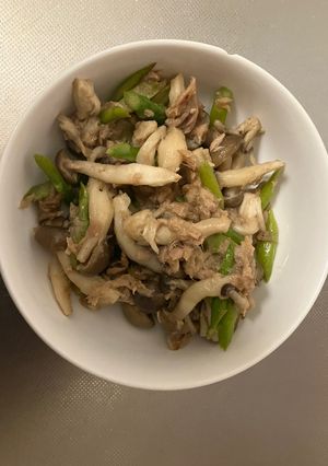 ツナとアスパラの麺つゆバター-レシピのメイン写真