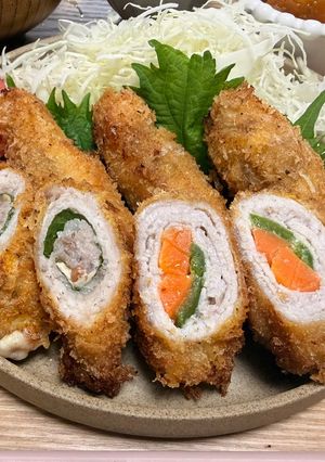 豚ロースのくるくるロールカツ-レシピのメイン写真