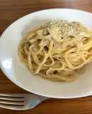 USA在宅 アンチョビのミルクパスタ