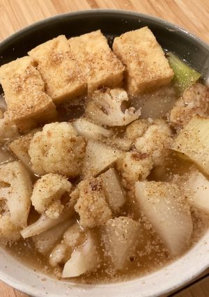 カリフラワーと大根と厚揚げの素朴煮-レシピのメイン写真