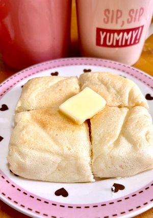 レンジで簡単!お豆腐米粉食パン風♪-レシピのメイン写真