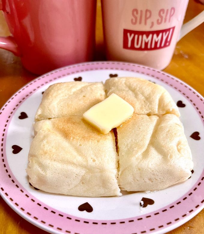 レンジで簡単！お豆腐米粉食パン風♪-レシピのメイン写真