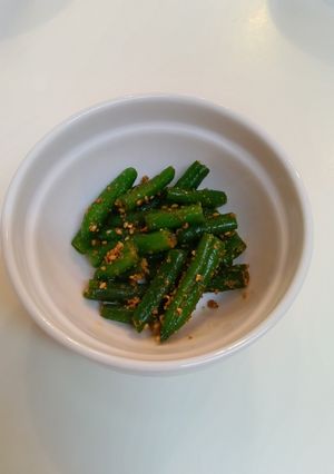 パッと出来る！いんげんの胡麻和え-レシピのメイン写真