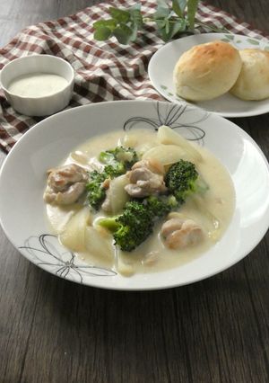 鶏肉とブロッコリーのシチュー-レシピのメイン写真