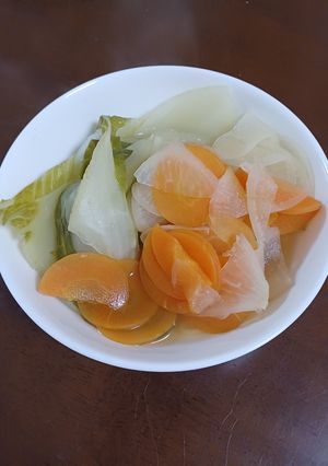 ほんのりコンソメ味の温野菜-レシピのメイン写真