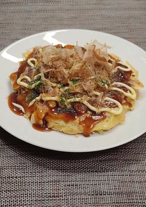 ふわふわオートミールお好み焼き-レシピのメイン写真