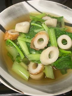 大和菜とちくわの煮浸し-レシピのメイン写真