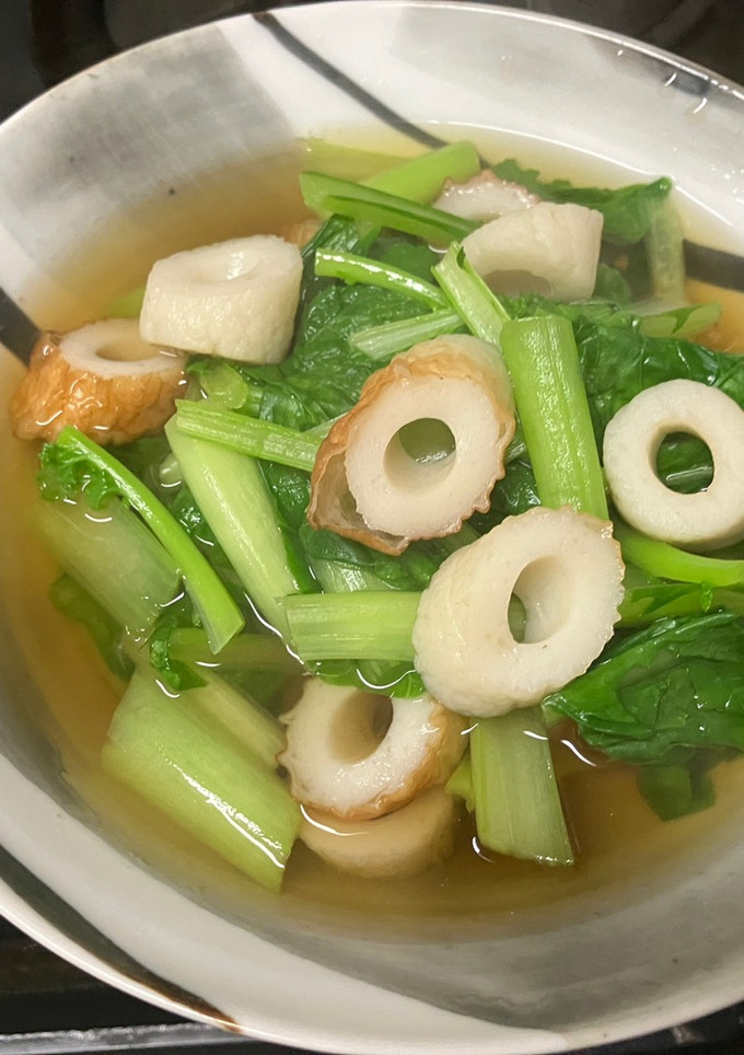 大和菜とちくわの煮浸し-レシピのメイン写真