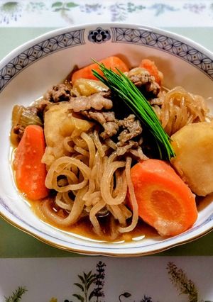我が家の定番、簡単、肉じゃが！！-レシピのメイン写真