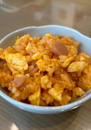 ケチャップごはん＊たまごとウインナー入＊-レシピのメイン写真