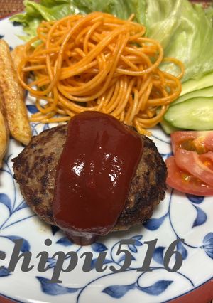 簡単子供が喜ぶ卵不用ジューシーハンバーグ-レシピのメイン写真