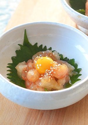 赤エビ（冷凍）の漬けでおつまみ♪-レシピのメイン写真