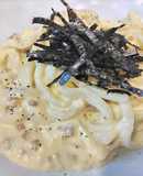 ワンボウル&レンジ納豆カルボナーラうどん