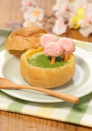 桜並木シュークリーム-レシピのメイン写真