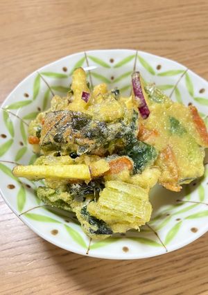 小松菜とさつまいものかき揚げ-レシピのメイン写真