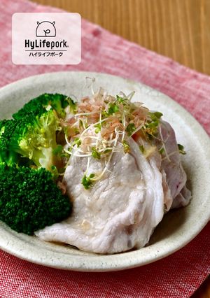 豚ロースとブロッコリーのレンジ蒸し-レシピのメイン写真