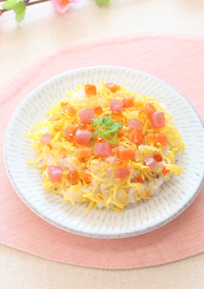 介護食　海鮮ちらし寿司　そふまるアレンジ-レシピのメイン写真