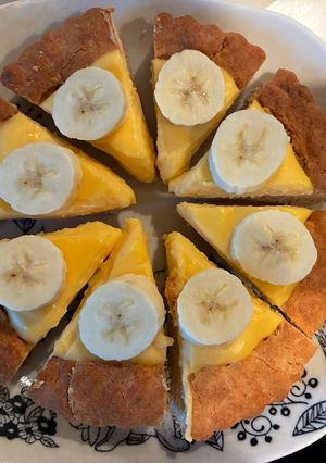 ホットケーキミックスで！簡単バナナタルト-レシピのメイン写真